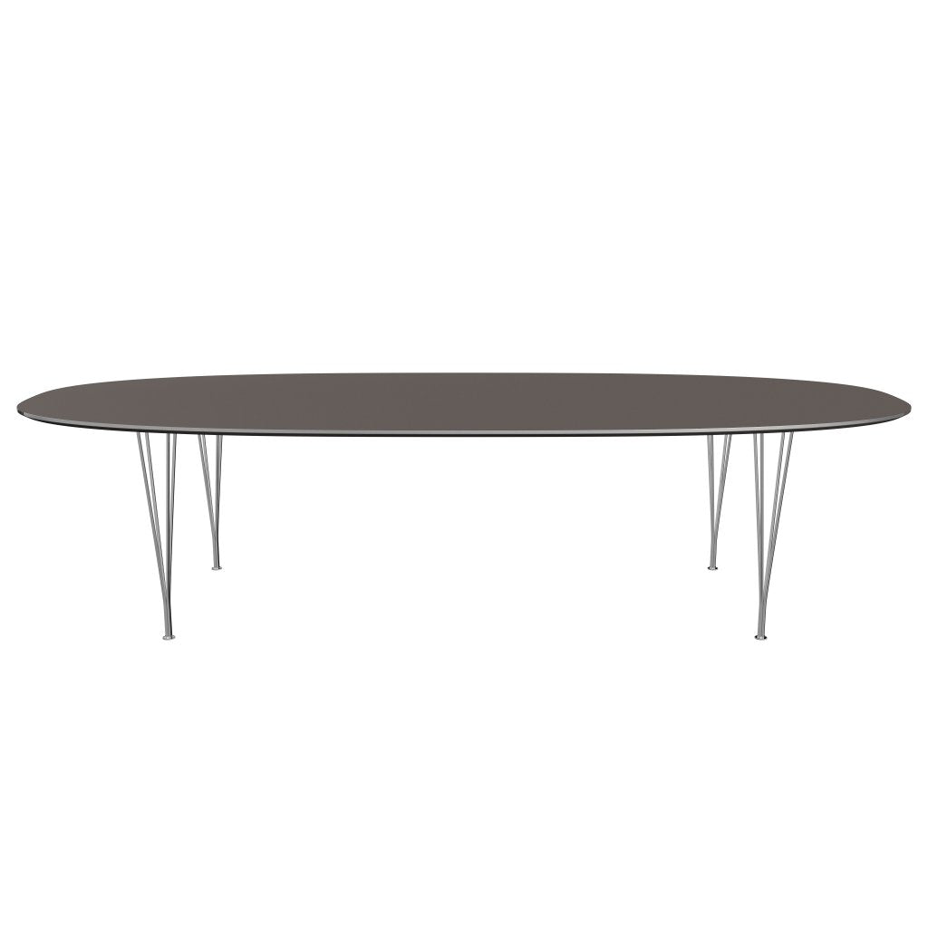 [product_category]-Fritz Hansen Superellipse Dining Table Chrome/Grey Fenix Laminates, 300x130 Cm-Fritz Hansen-B617-FXGRL-SPAL-CST-FRI-1