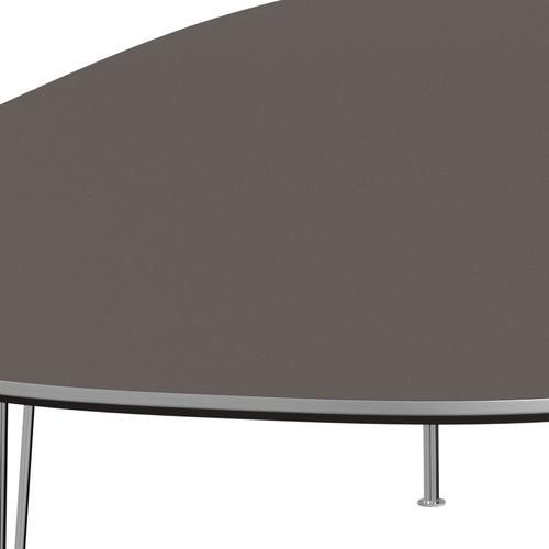 [product_category]-Fritz Hansen Superellipse Dining Table Chrome/Grey Fenix Laminates, 300x130 Cm-Fritz Hansen-B617-FXGRL-SPAL-CST-FRI-4