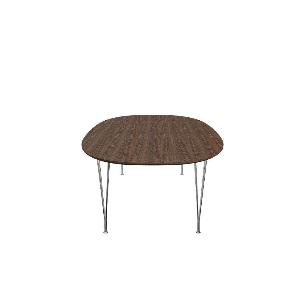 [product_category]-Fritz Hansen Superellipse Dining Table Chrome/Walnut Veneer With Walnut Table Edge, 300x130 Cm-Fritz Hansen-B617-WAL001-WAL001-CST-FRI-3