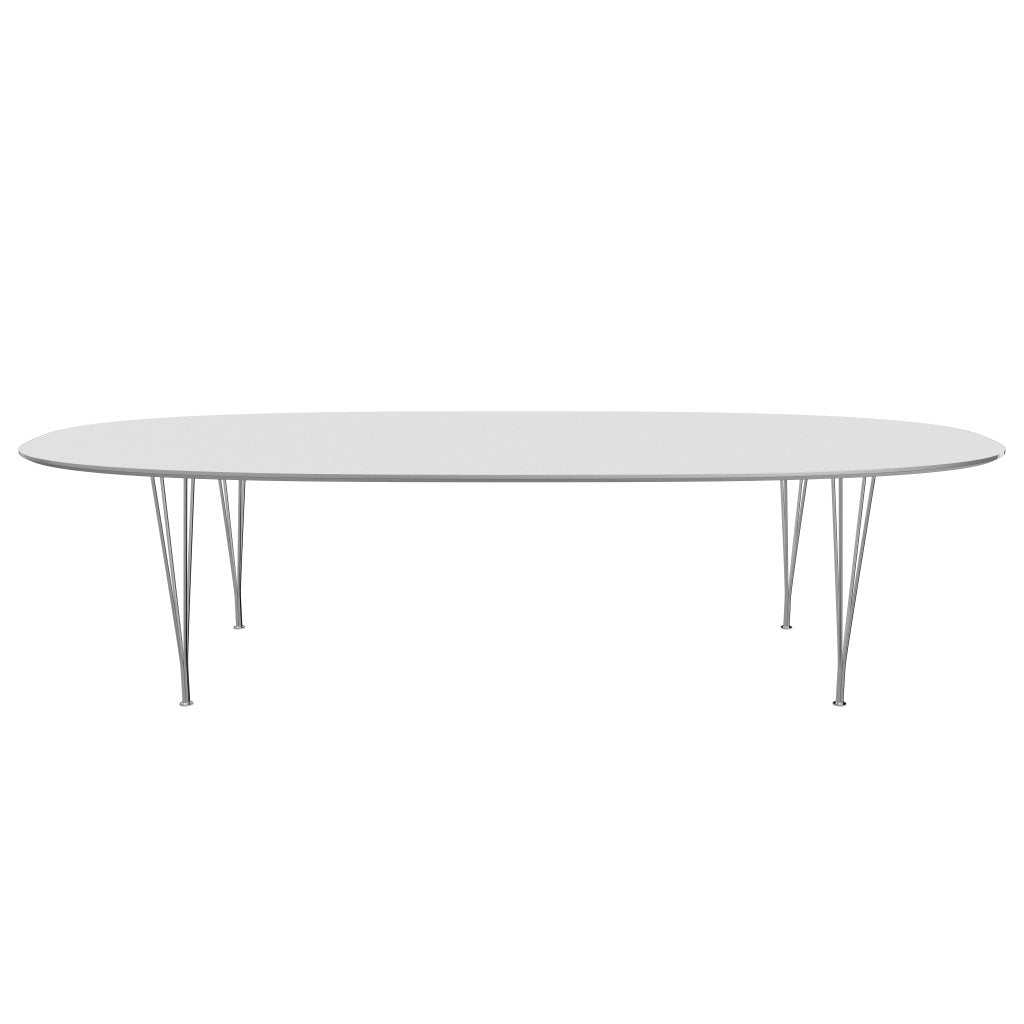 [product_category]-Fritz Hansen Superellipse Dining Table Chrome/White Fenix Laminates, 300x130 Cm-Fritz Hansen-B617-FXWHL-SPAL-CST-FRI-1