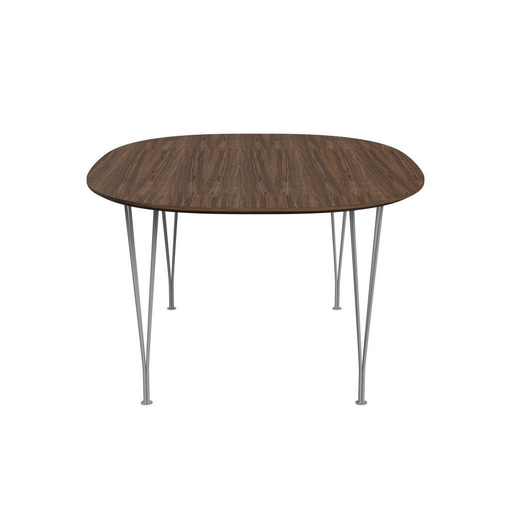 [product_category]-Fritz Hansen Superellipse Dining Table Grey Powder Coated/Walnut Veneer With Walnut Table Edge, 180x120 Cm-Fritz Hansen-B613-WAL001-WAL001-GRBA-FRI-3