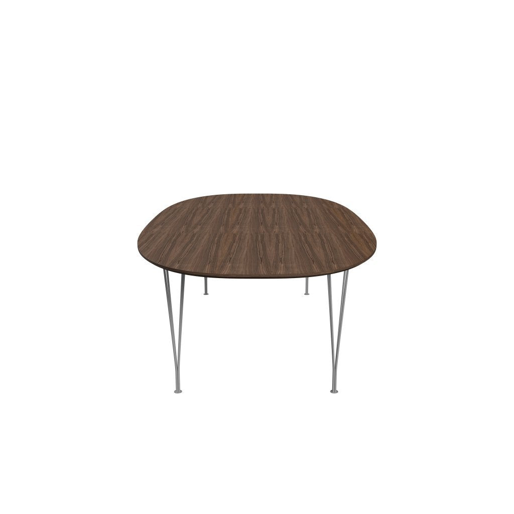 [product_category]-Fritz Hansen Superellipse Dining Table Grey Powder Coated/Walnut Veneer With Walnut Table Edge, 300x130 Cm-Fritz Hansen-B617-WAL001-WAL001-GRBA-FRI-3