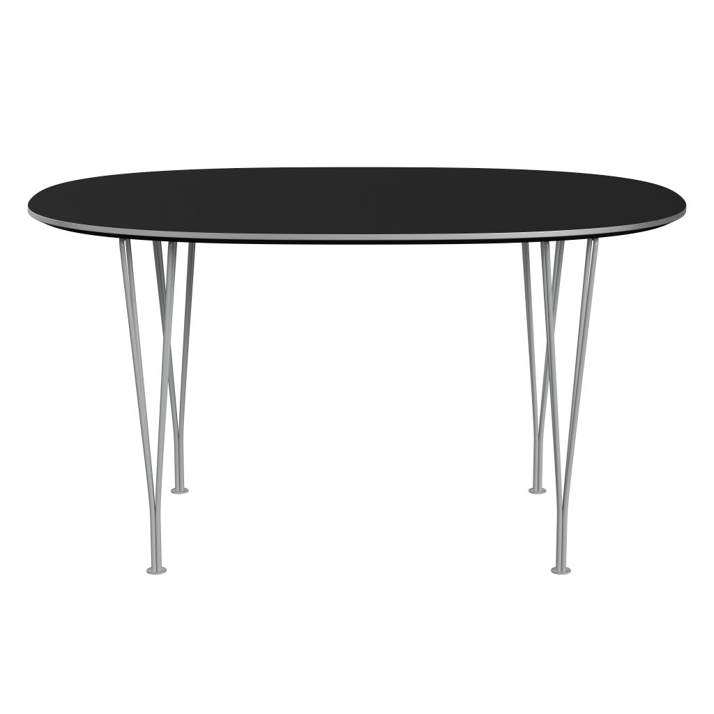 [product_category]-Fritz Hansen Superellipse Dining Table Nine Grey/Black Fenix Laminates, 135x90 Cm-Fritz Hansen-B611-FXBLL-SPAL-DRNIGR-FRI-1