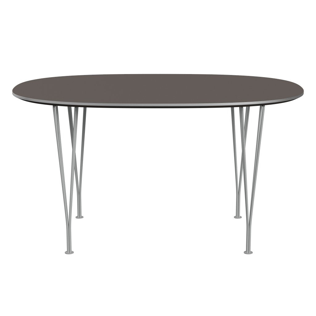 [product_category]-Fritz Hansen Superellipse Dining Table Nine Grey/Grey Fenix Laminates, 135x90 Cm-Fritz Hansen-B611-FXGRL-SPAL-DRNIGR-FRI-1