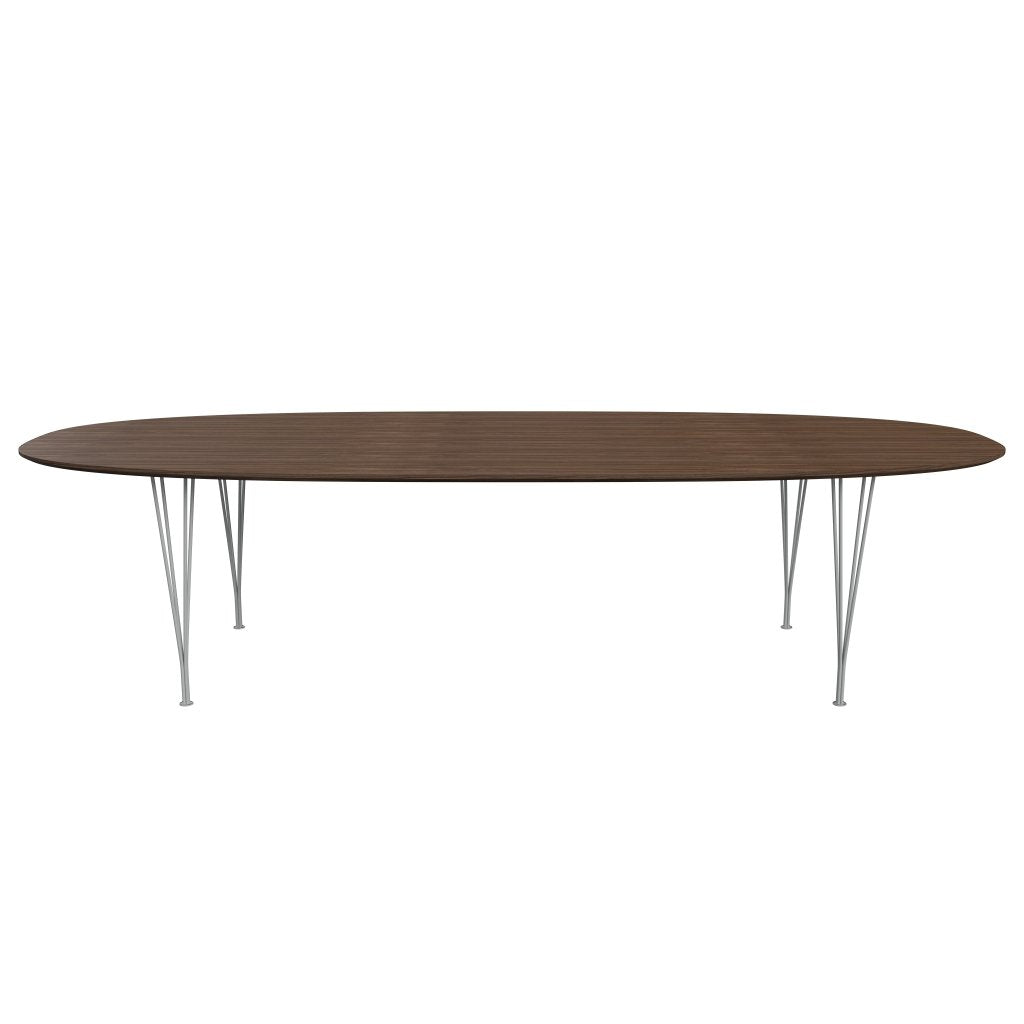 [product_category]-Fritz Hansen Superellipse Dining Table Nine Grey/Walnut Veneer With Walnut Table Edge, 300x130 Cm-Fritz Hansen-B617-WAL001-WAL001-DRNIGR-FRI-1