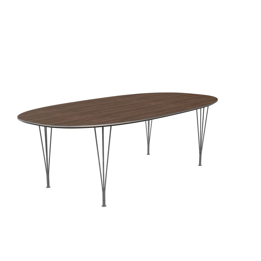 [product_category]-Fritz Hansen Superellipse Dining Table Silver Grey/Walnut Veneer, 240x120 Cm-Fritz Hansen-B614-WAL001-SPAL-SIGREY-FRI-2