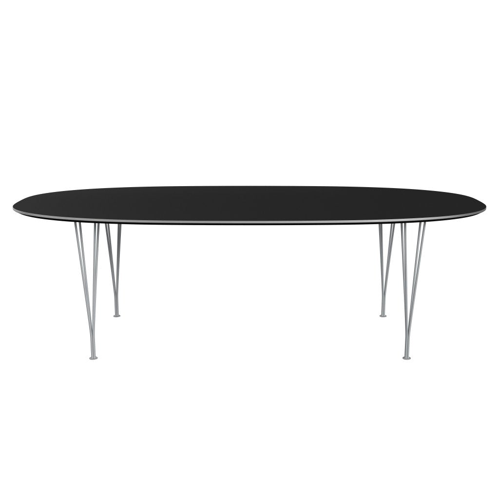 [product_category]-Fritz Hansen Superellipse Dining Table Silvergrey/Black Fenix Laminates, 240x120 Cm-Fritz Hansen-B614-FXBLL-SPAL-SIGREY-FRI-1