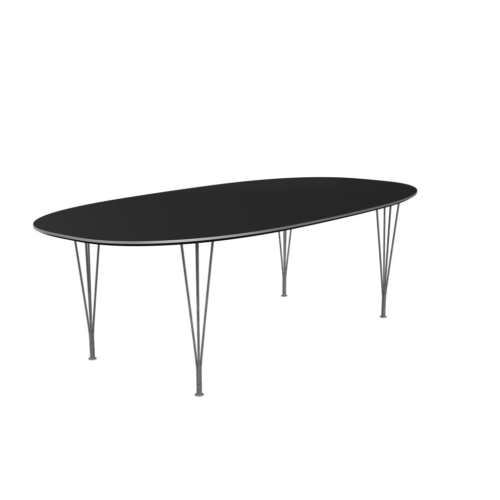 [product_category]-Fritz Hansen Superellipse Dining Table Silvergrey/Black Fenix Laminates, 240x120 Cm-Fritz Hansen-B614-FXBLL-SPAL-SIGREY-FRI-2