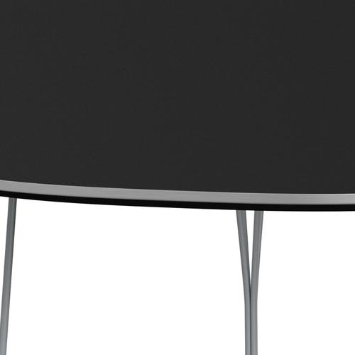 [product_category]-Fritz Hansen Superellipse Dining Table Silvergrey/Black Fenix Laminates, 240x120 Cm-Fritz Hansen-B614-FXBLL-SPAL-SIGREY-FRI-4