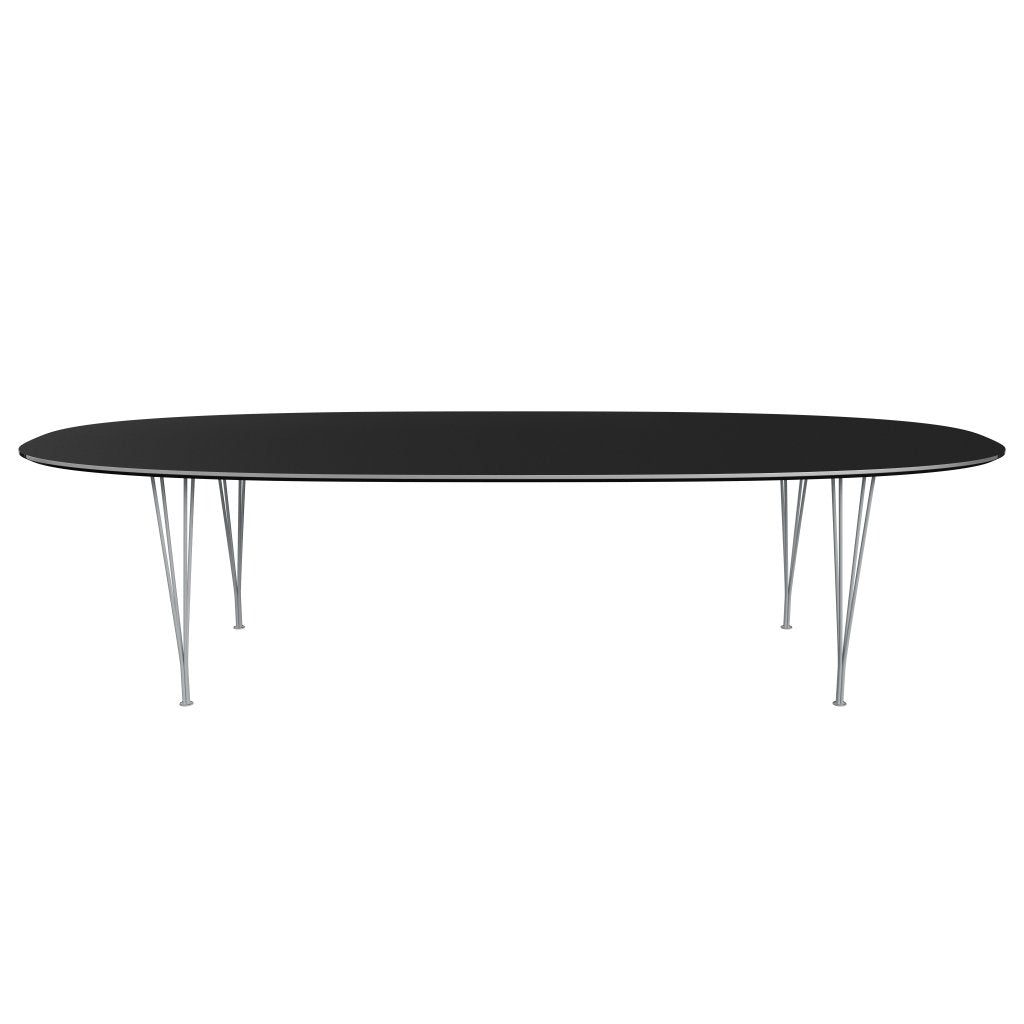 [product_category]-Fritz Hansen Superellipse Dining Table Silvergrey/Black Fenix Laminates, 300x130 Cm-Fritz Hansen-B617-FXBLL-SPAL-SIGREY-FRI-1