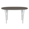 Jezdíl Fritz Hansen Superellipse Silvergrey/Gray Fenix ​​Lamináty, 135x90 cm