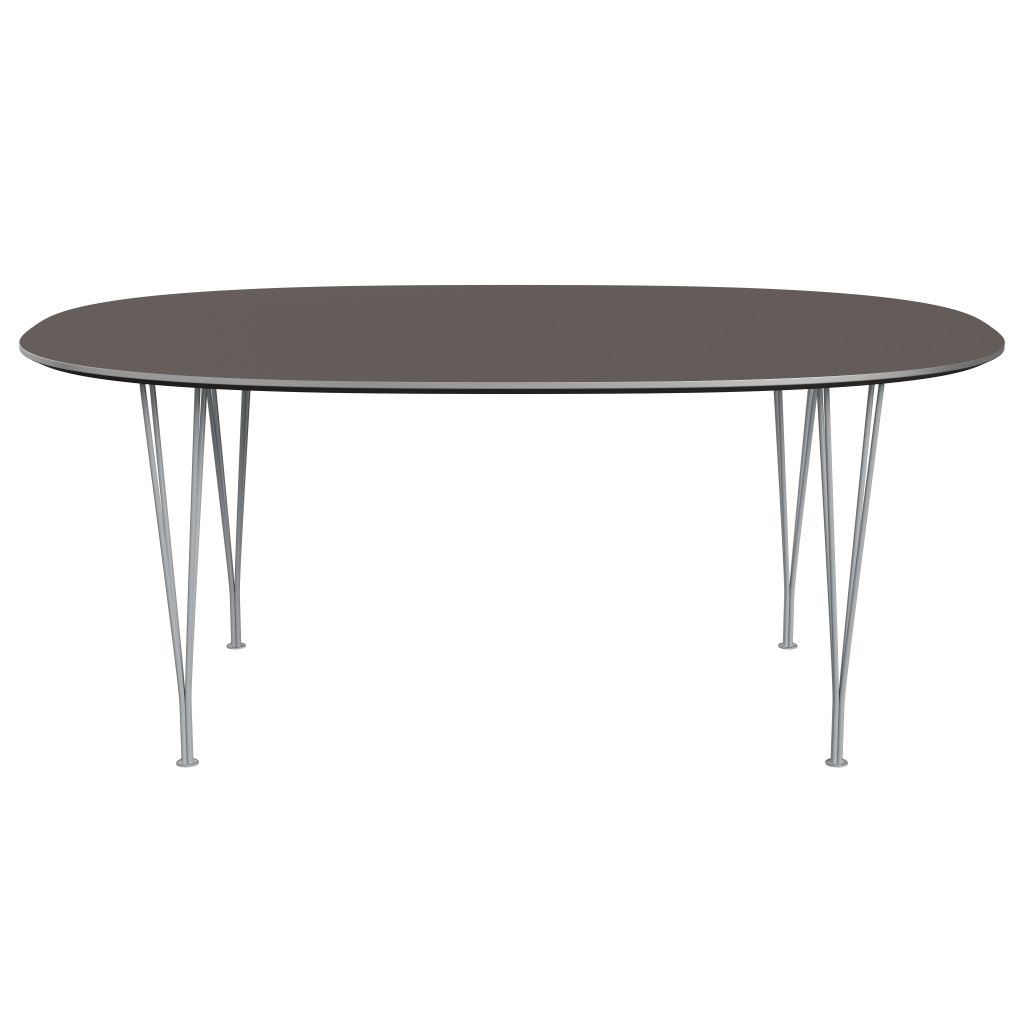 [product_category]-Fritz Hansen Superellipse Dining Table Silvergrey/Grey Fenix Laminates, 180x120 Cm-Fritz Hansen-B613-FXGRL-SPAL-SIGREY-FRI-1