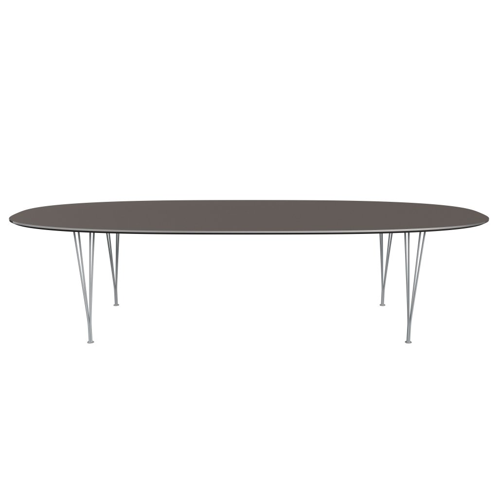 [product_category]-Fritz Hansen Superellipse Dining Table Silvergrey/Grey Fenix Laminates, 300x130 Cm-Fritz Hansen-B617-FXGRL-SPAL-SIGREY-FRI-1