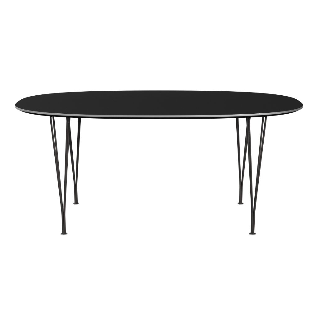 [product_category]-Fritz Hansen Superellipse Dining Table Warm Graphite/Black Fenix Laminates, 170x100 Cm-Fritz Hansen-B616-FXBLL-SPAL-WARGRA-FRI-1