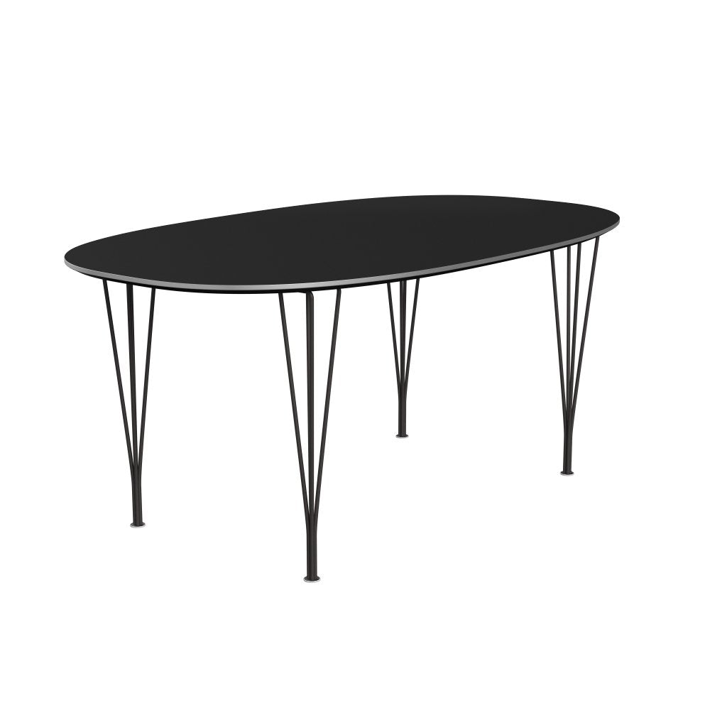 [product_category]-Fritz Hansen Superellipse Dining Table Warm Graphite/Black Fenix Laminates, 170x100 Cm-Fritz Hansen-B616-FXBLL-SPAL-WARGRA-FRI-2