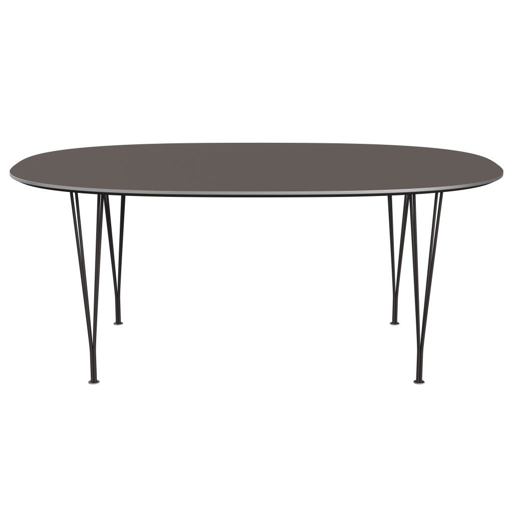 [product_category]-Fritz Hansen Superellipse Dining Table Warm Graphite/Grey Fenix Laminates, 180x120 Cm-Fritz Hansen-B613-FXGRL-SPAL-WARGRA-FRI-1