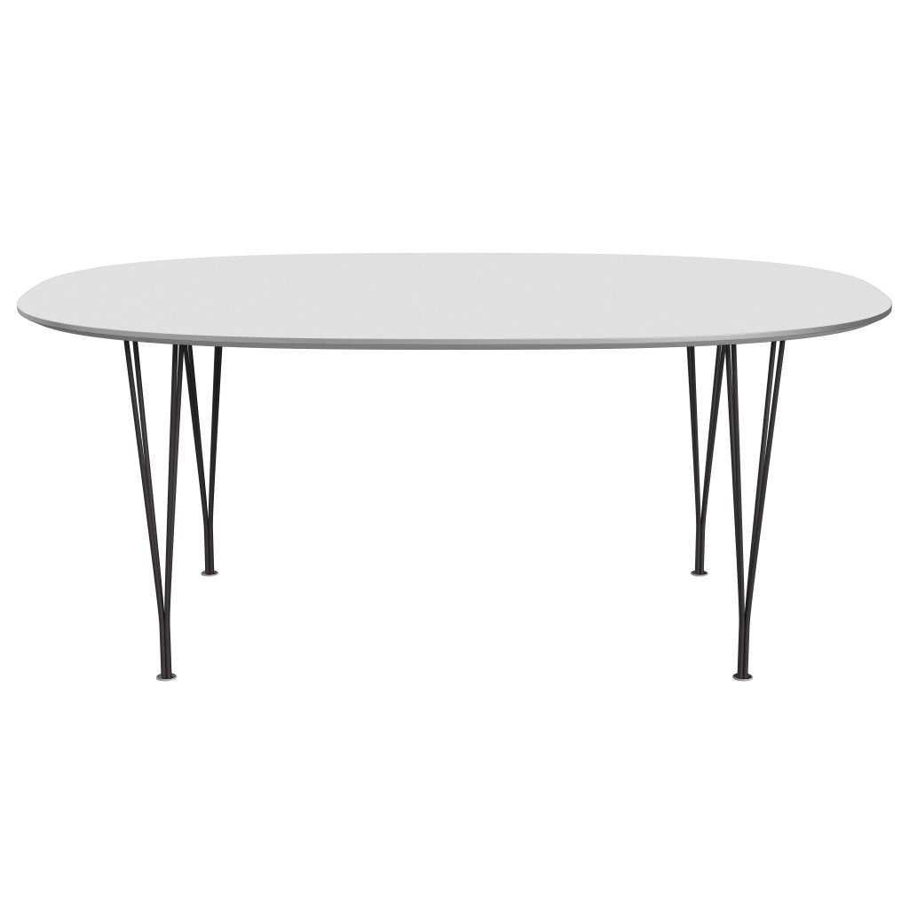 [product_category]-Fritz Hansen Superellipse Dining Table Warm Graphite/White Fenix Laminates, 180x120 Cm-Fritz Hansen-B613-FXWHL-SPAL-WARGRA-FRI-1