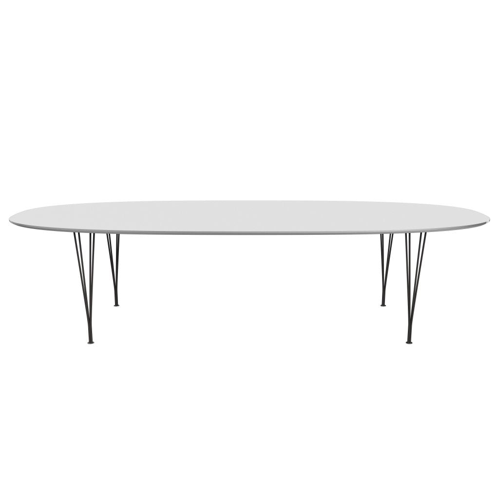 [product_category]-Fritz Hansen Superellipse Dining Table Warm Graphite/White Fenix Laminates, 300x130 Cm-Fritz Hansen-B617-FXWHL-SPAL-WARGRA-FRI-1