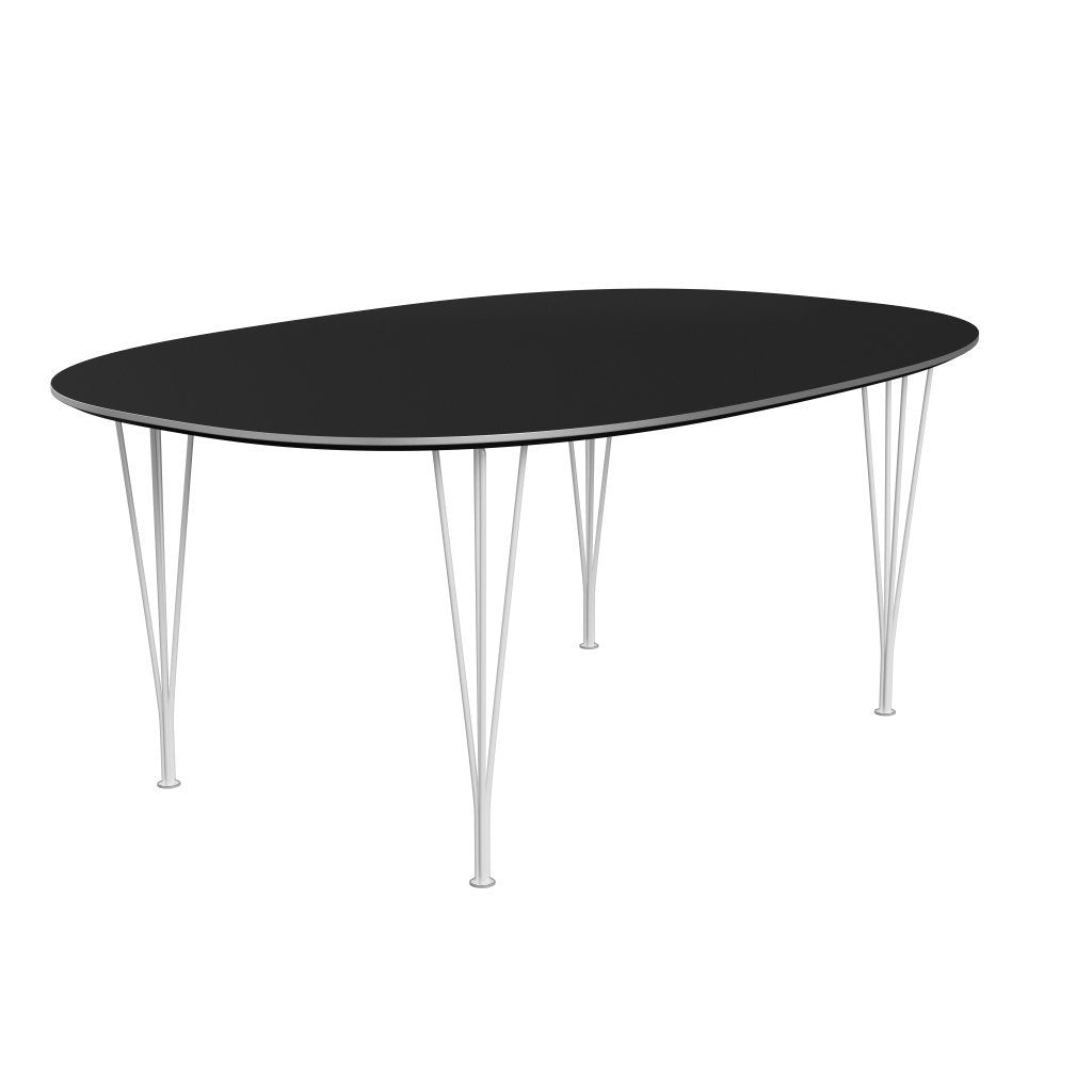 [product_category]-Fritz Hansen Superellipse Dining Table White/Black Fenix Laminates, 180x120 Cm-Fritz Hansen-B613-FXBLL-SPAL-DRWH-FRI-2