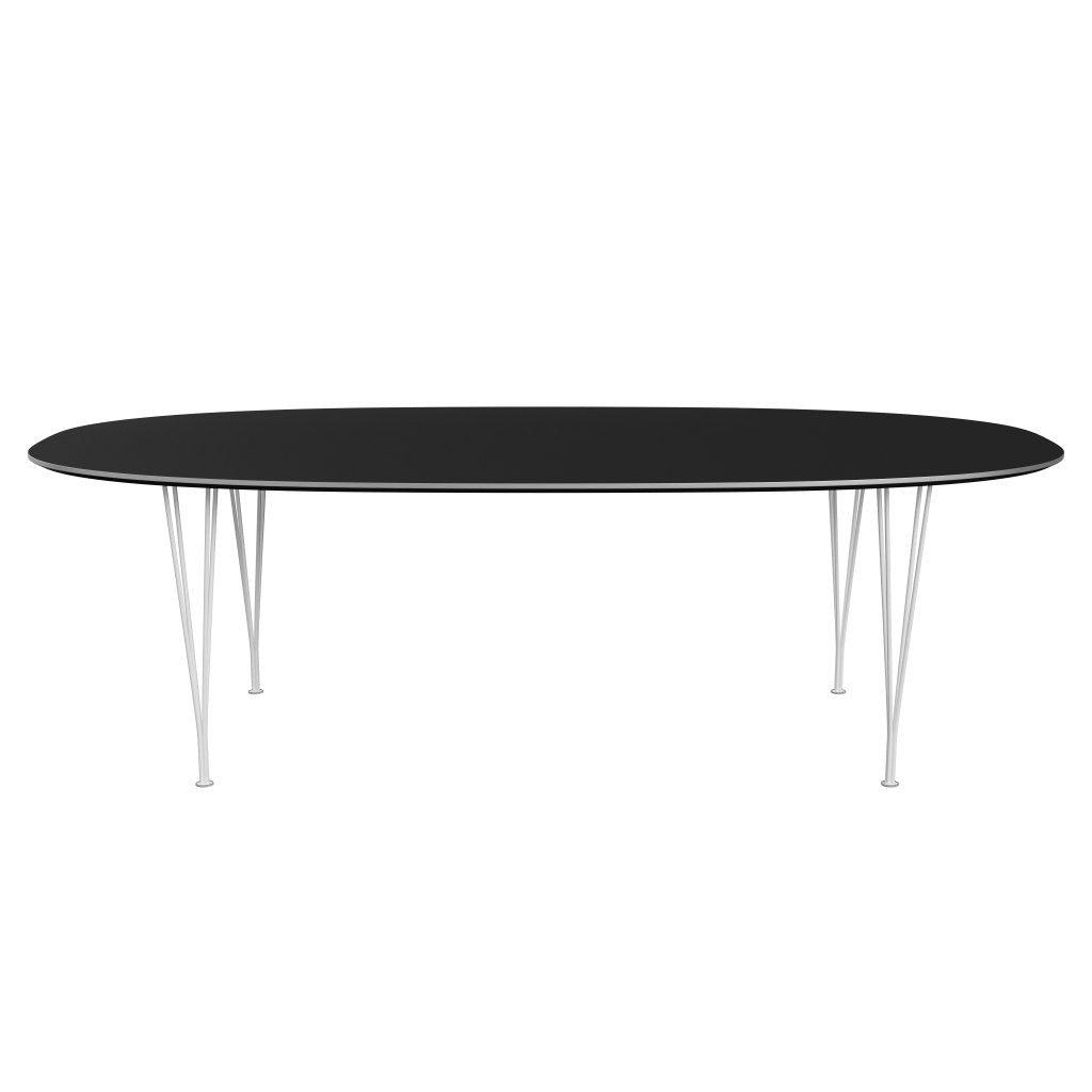 [product_category]-Fritz Hansen Superellipse Dining Table White/Black Fenix Laminates, 240x120 Cm-Fritz Hansen-B614-FXBLL-SPAL-DRWH-FRI-1