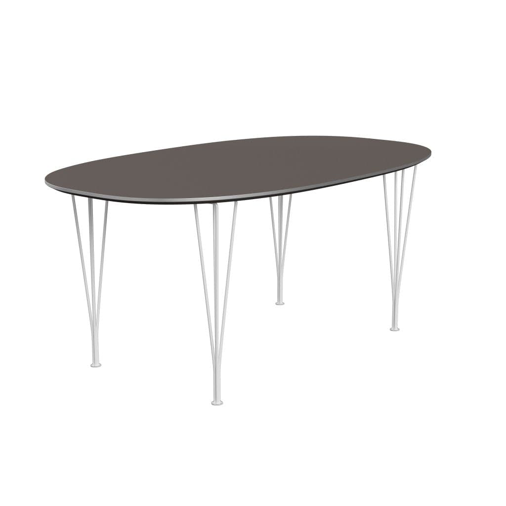[product_category]-Fritz Hansen Superellipse Dining Table White/Grey Fenix Laminates, 170x100 Cm-Fritz Hansen-B616-FXGRL-SPAL-DRWH-FRI-2