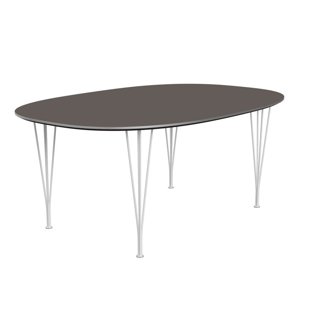 [product_category]-Fritz Hansen Superellipse Dining Table White/Grey Fenix Laminates, 180x120 Cm-Fritz Hansen-B613-FXGRL-SPAL-DRWH-FRI-2