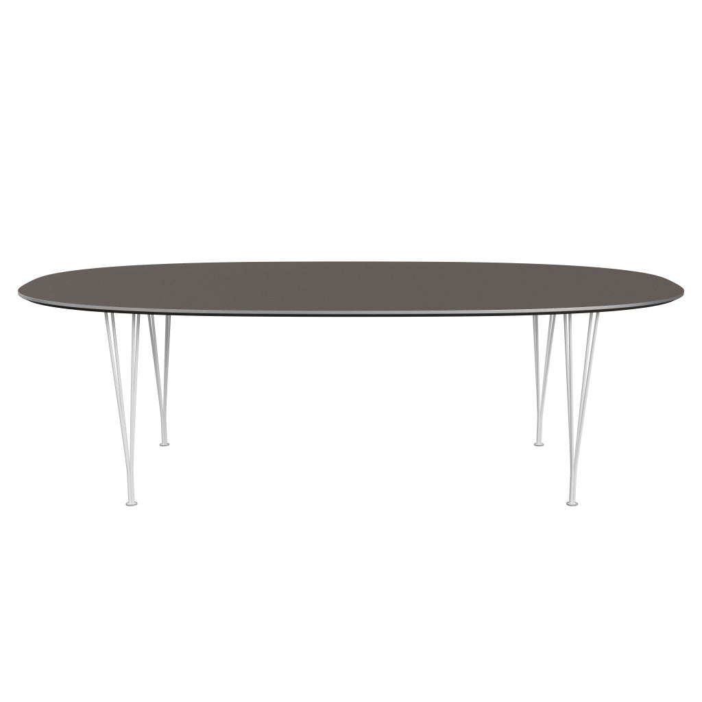 [product_category]-Fritz Hansen Superellipse Dining Table White/Grey Fenix Laminates, 240x120 Cm-Fritz Hansen-B614-FXGRL-SPAL-DRWH-FRI-1