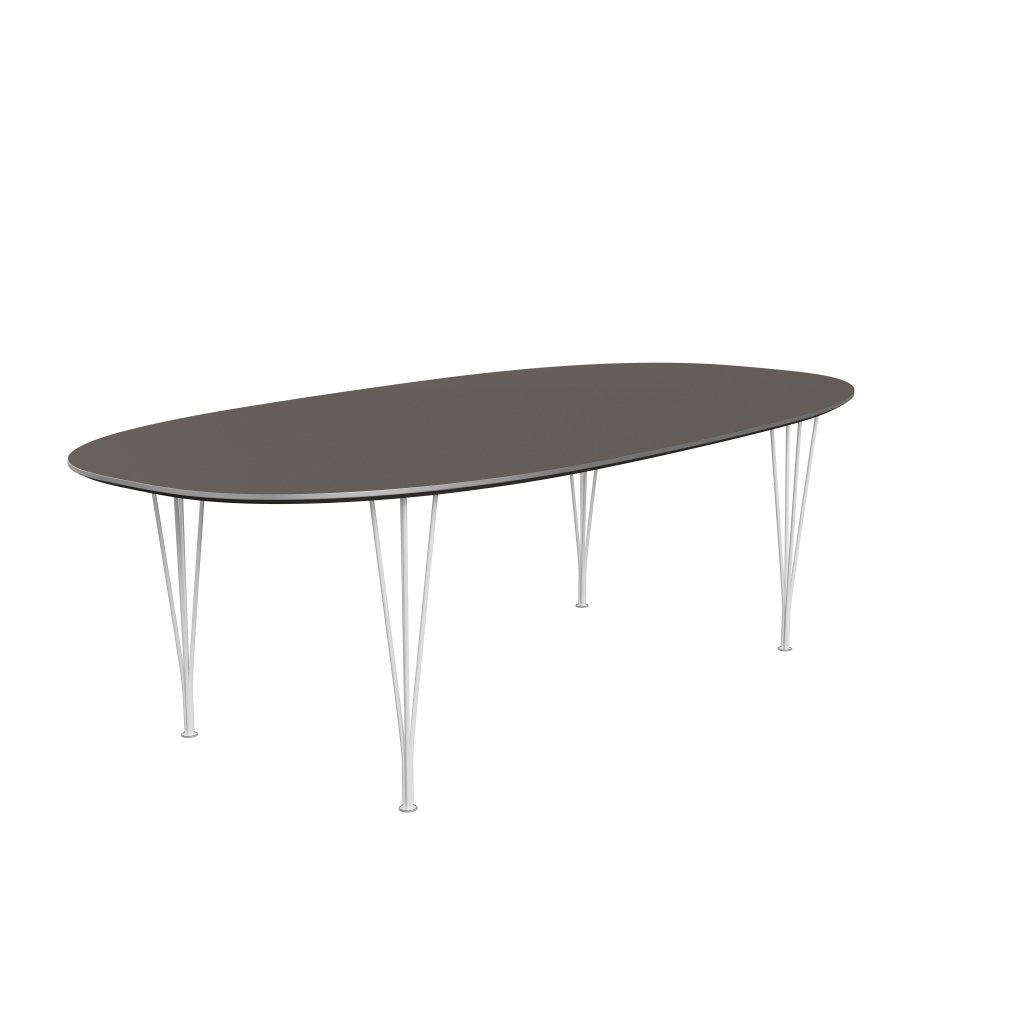[product_category]-Fritz Hansen Superellipse Dining Table White/Grey Fenix Laminates, 240x120 Cm-Fritz Hansen-B614-FXGRL-SPAL-DRWH-FRI-2