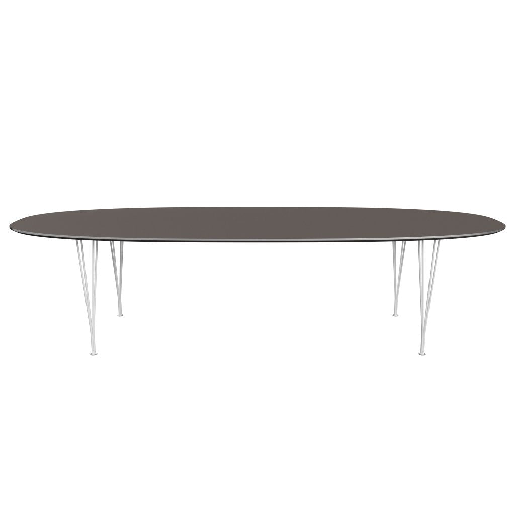 [product_category]-Fritz Hansen Superellipse Dining Table White/Grey Fenix Laminates, 300x130 Cm-Fritz Hansen-B617-FXGRL-SPAL-DRWH-FRI-1