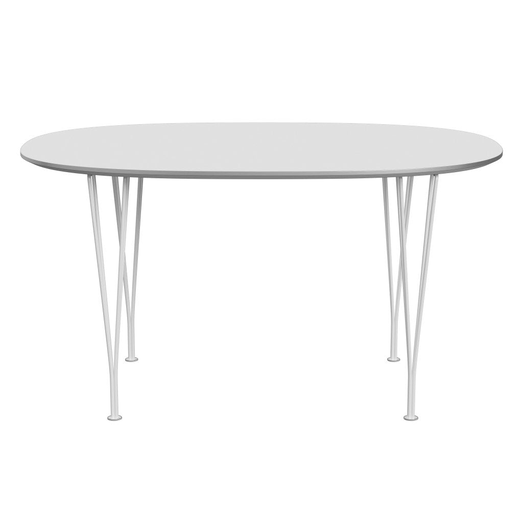 [product_category]-Fritz Hansen Superellipse Dining Table White/White Fenix Laminates, 135x90 Cm-Fritz Hansen-B611-FXWHL-SPAL-DRWH-FRI-1