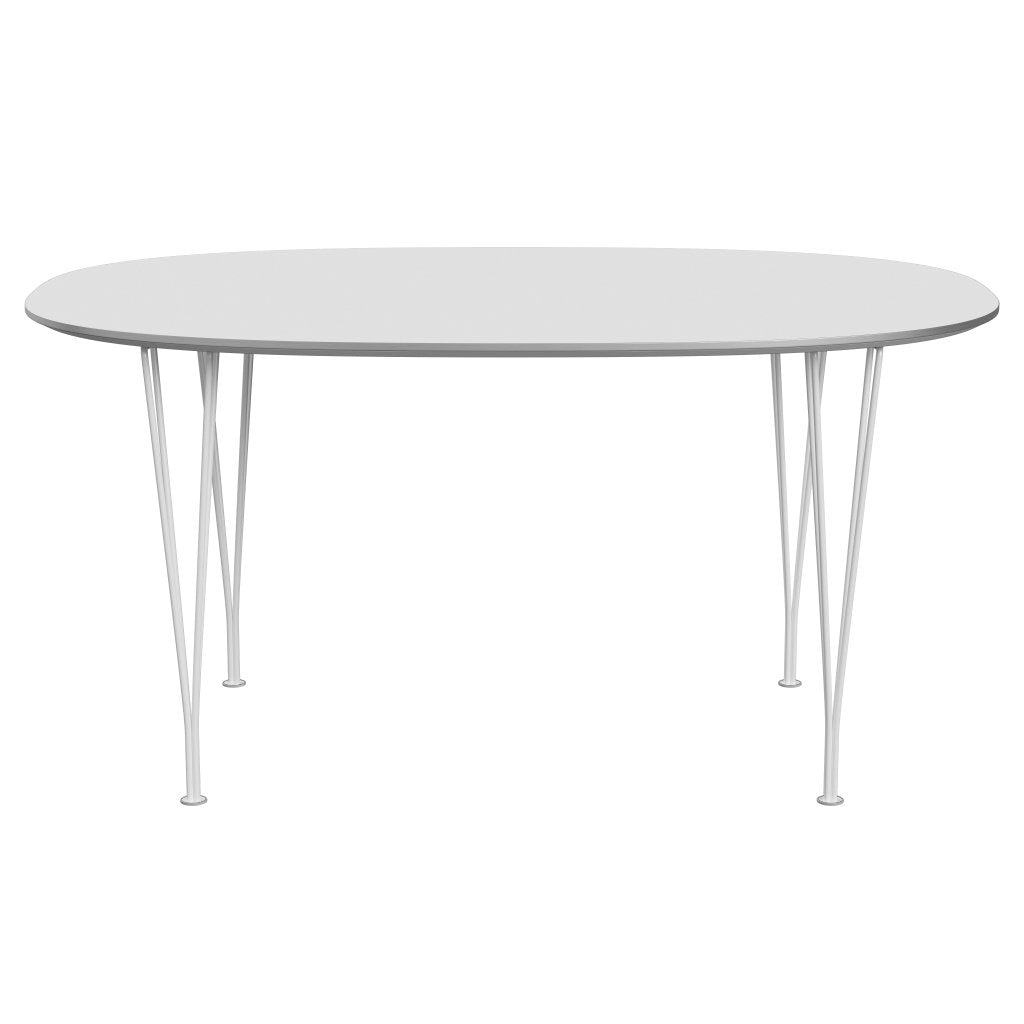 [product_category]-Fritz Hansen Superellipse Dining Table White/White Fenix Laminates, 150x100 Cm-Fritz Hansen-B612-FXWHL-SPAL-DRWH-FRI-1