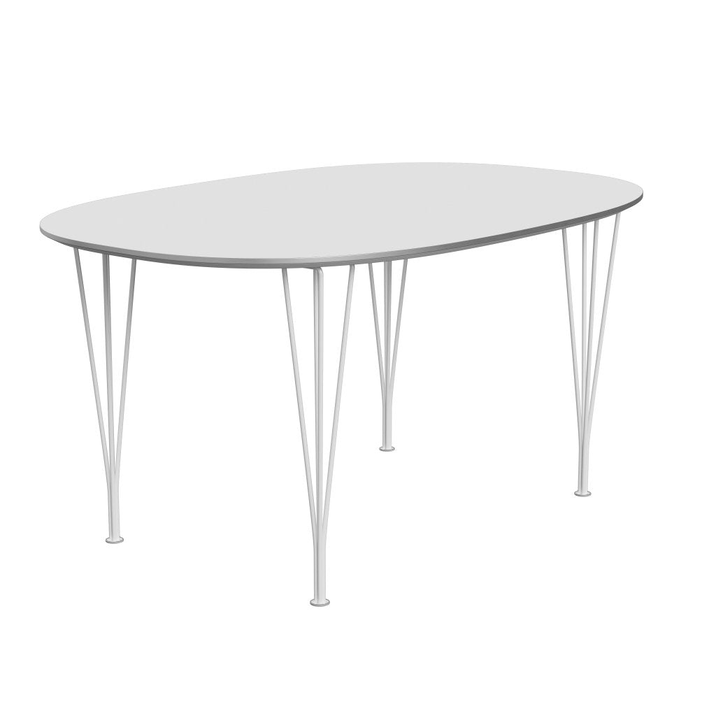 [product_category]-Fritz Hansen Superellipse Dining Table White/White Fenix Laminates, 150x100 Cm-Fritz Hansen-B612-FXWHL-SPAL-DRWH-FRI-2