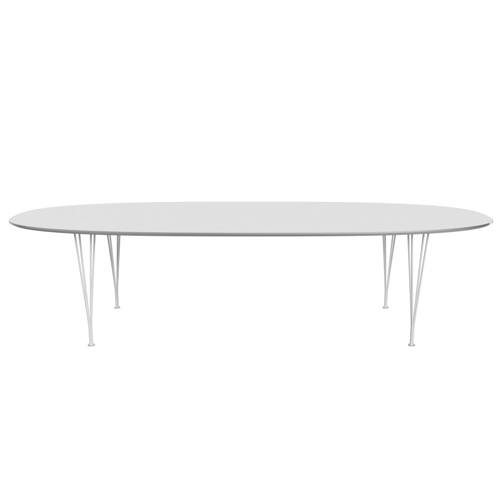 [product_category]-Fritz Hansen Superellipse Dining Table White/White Fenix Laminates, 300x130 Cm-Fritz Hansen-B617-FXWHL-SPAL-DRWH-FRI-1