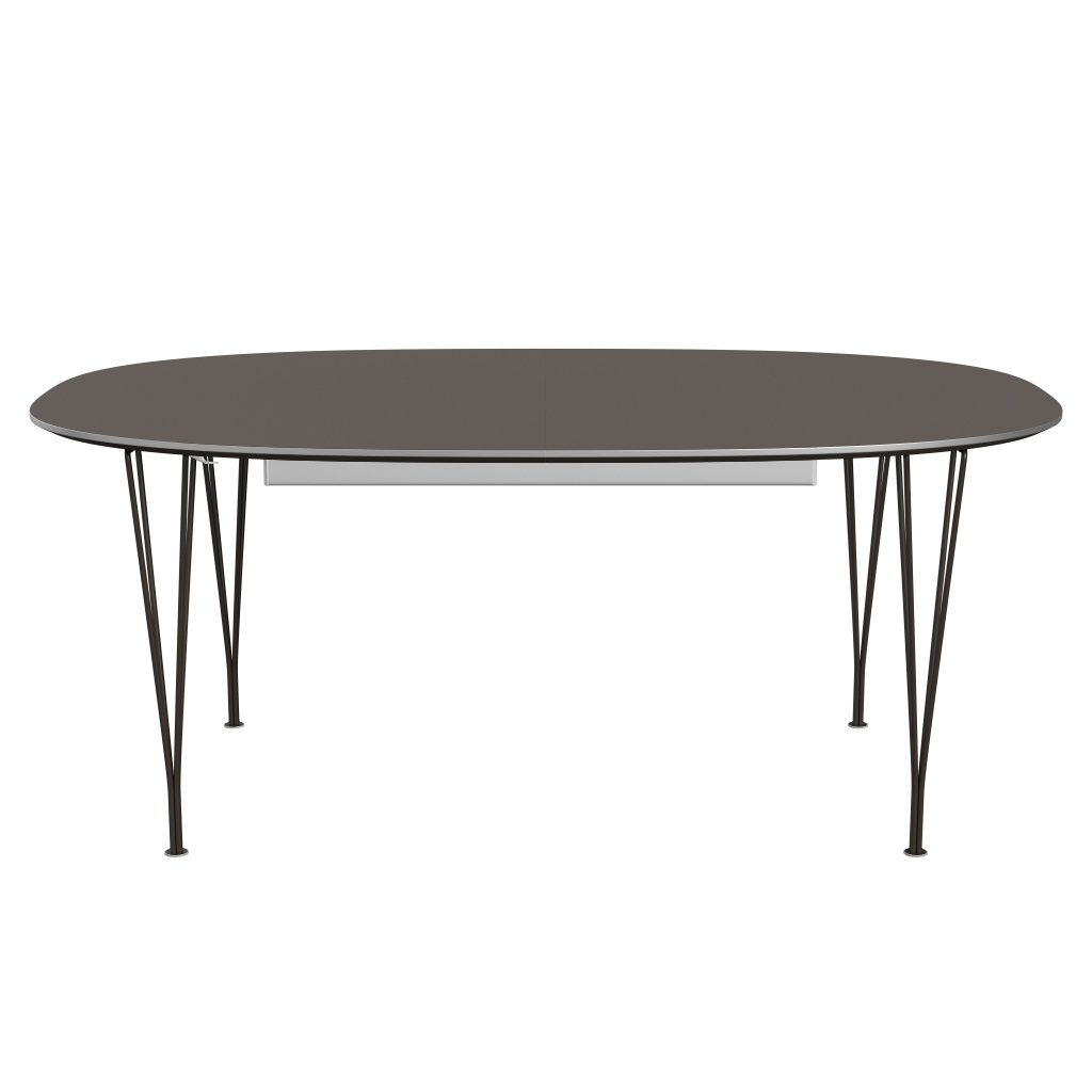 [product_category]-Fritz Hansen Superellipse Extendable Table Brown Bronze/Grey Fenix Laminates, 300x120 Cm-Fritz Hansen-B619-FXGRL-SPAL-DBPC-FRI-1