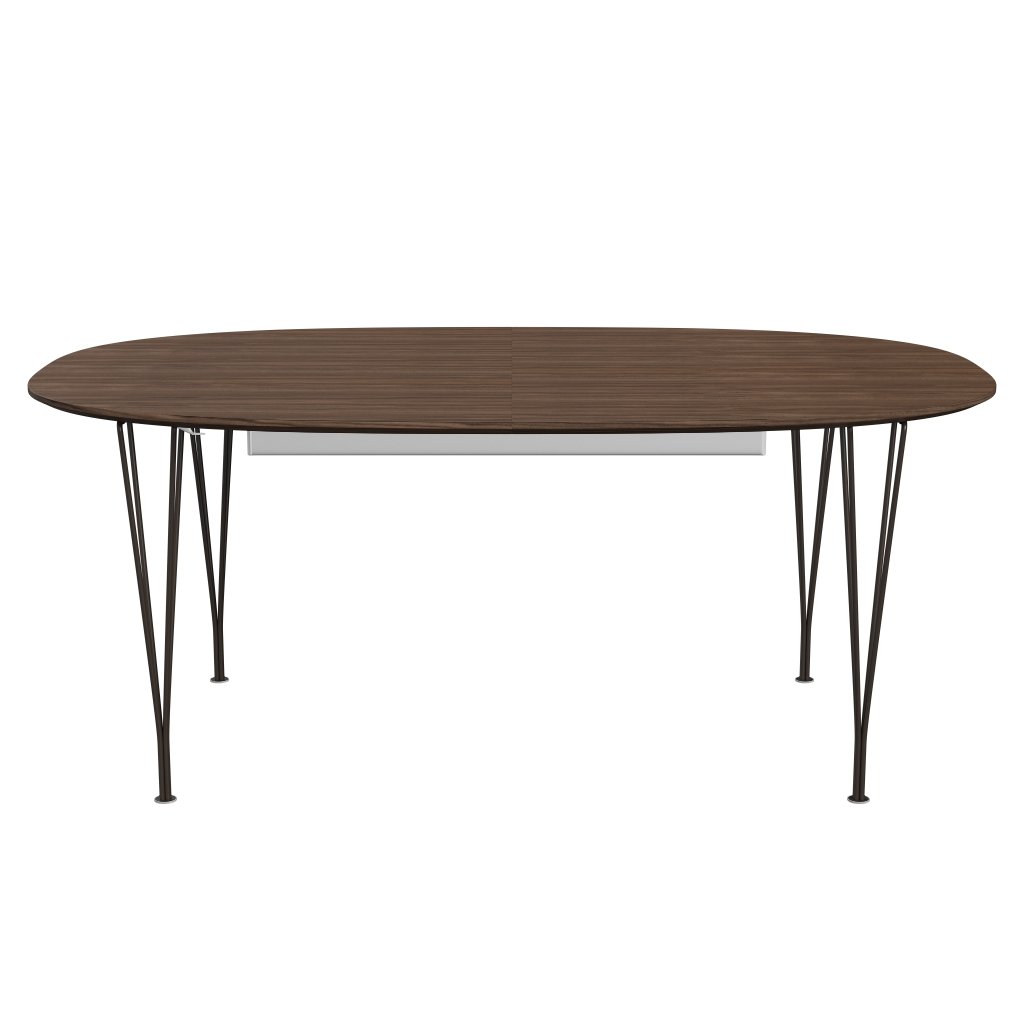 [product_category]-Fritz Hansen Superellipse Extendable Table Brown Bronze/Walnut Veneer With Walnut Table Edge, 300x120 Cm-Fritz Hansen-B619-WAL001-WAL001-DBPC-FRI-1