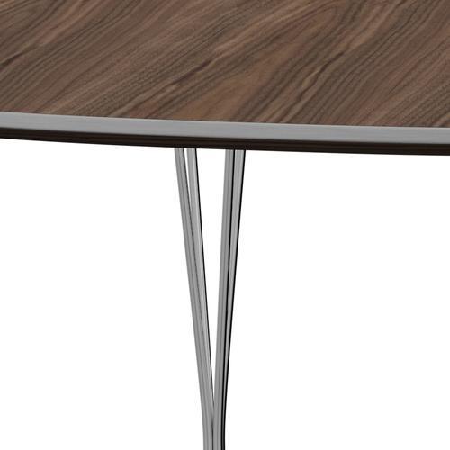 [product_category]-Fritz Hansen Superellipse Extendable Table Chrome/Walnut Veneer, 300x120 Cm-Fritz Hansen-B619-WAL001-SPAL-CST-FRI-4