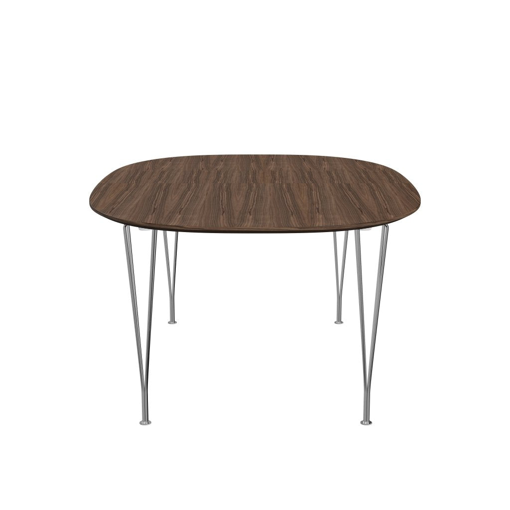[product_category]-Fritz Hansen Superellipse Extendable Table Chrome/Walnut Veneer With Walnut Table Edge, 300x120 Cm-Fritz Hansen-B619-WAL001-WAL001-CST-FRI-3
