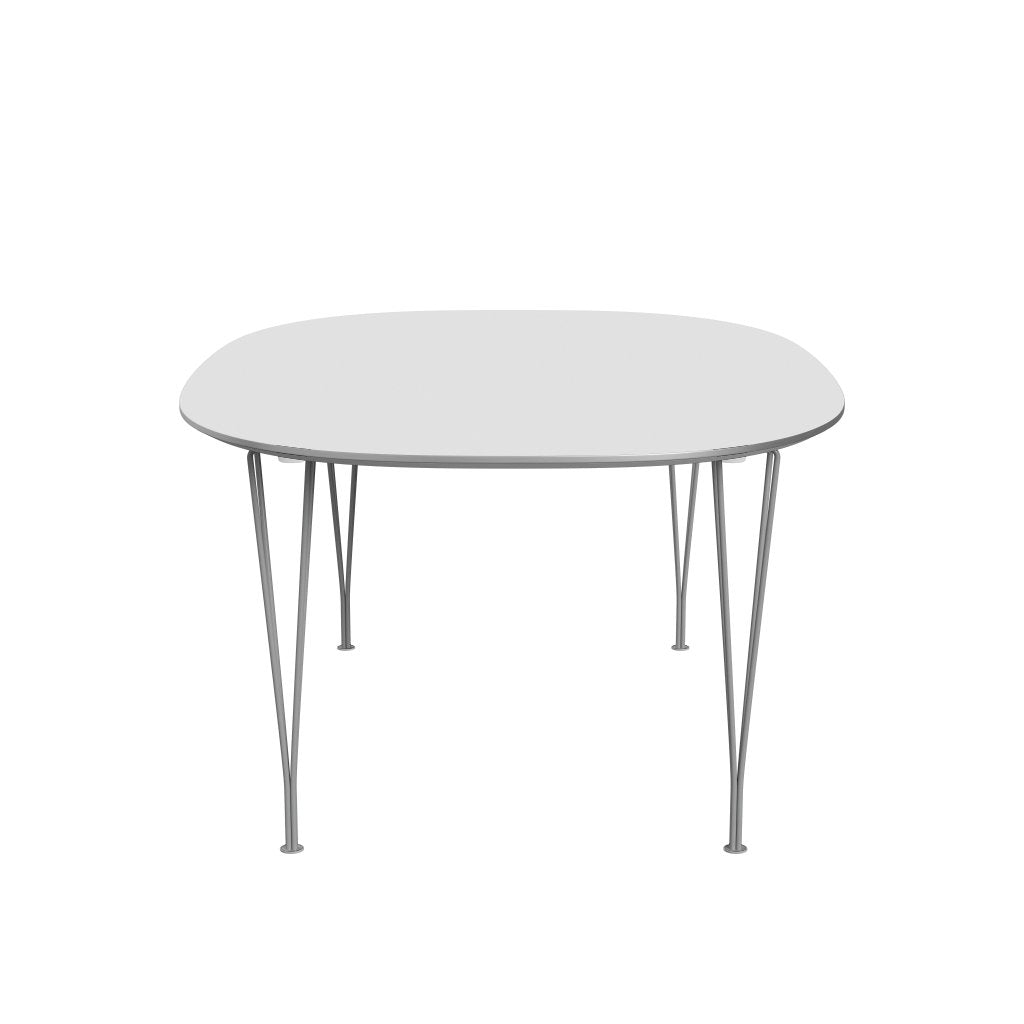 [product_category]-Fritz Hansen Superellipse Extendable Table Grey Powder Coated/White Fenix Laminates, 300x120 Cm-Fritz Hansen-B619-FXWHL-SPAL-GRBA-FRI-3