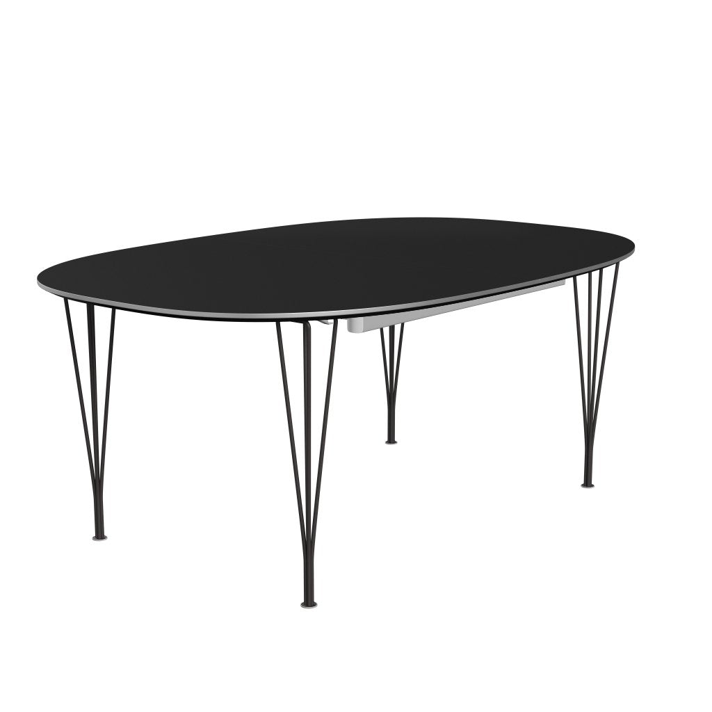 [product_category]-Fritz Hansen Superellipse Extendable Table Warm Graphite/Black Fenix Laminate, 300x120 Cm-Fritz Hansen-B619-FXBLL-SPAL-WARGRA-FRI-2