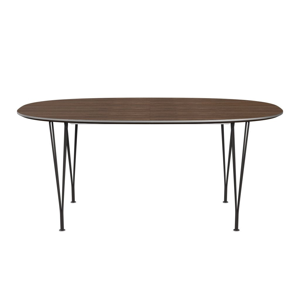 [product_category]-Fritz Hansen Superellipse Extendable Table Warm Graphite/Walnut Veneer, 270x100 Cm-Fritz Hansen-B620-WAL001-SPAL-WARGRA-FRI-1