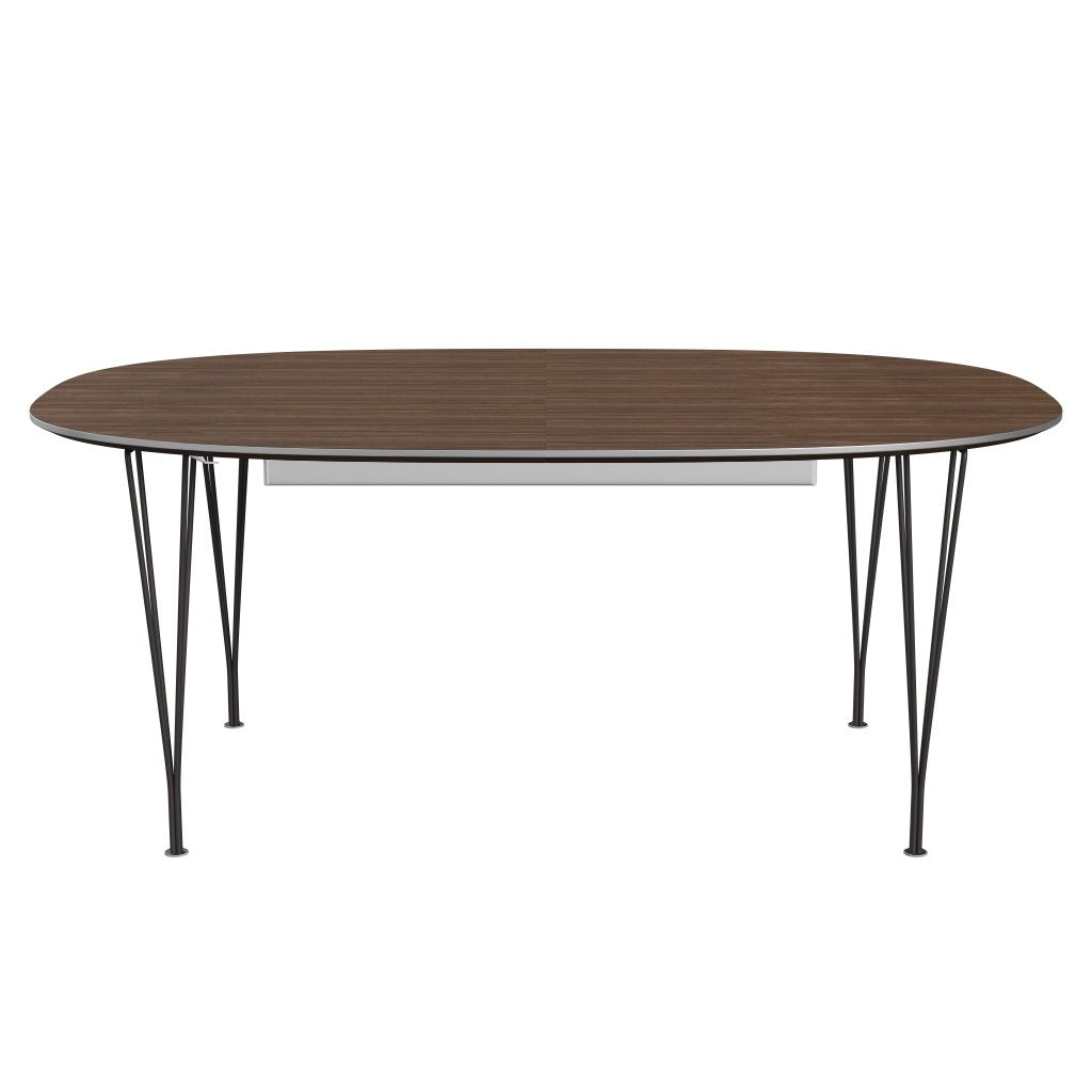 [product_category]-Fritz Hansen Superellipse Extendable Table Warm Graphite/Walnut Veneer, 300x120 Cm-Fritz Hansen-B619-WAL001-SPAL-WARGRA-FRI-1