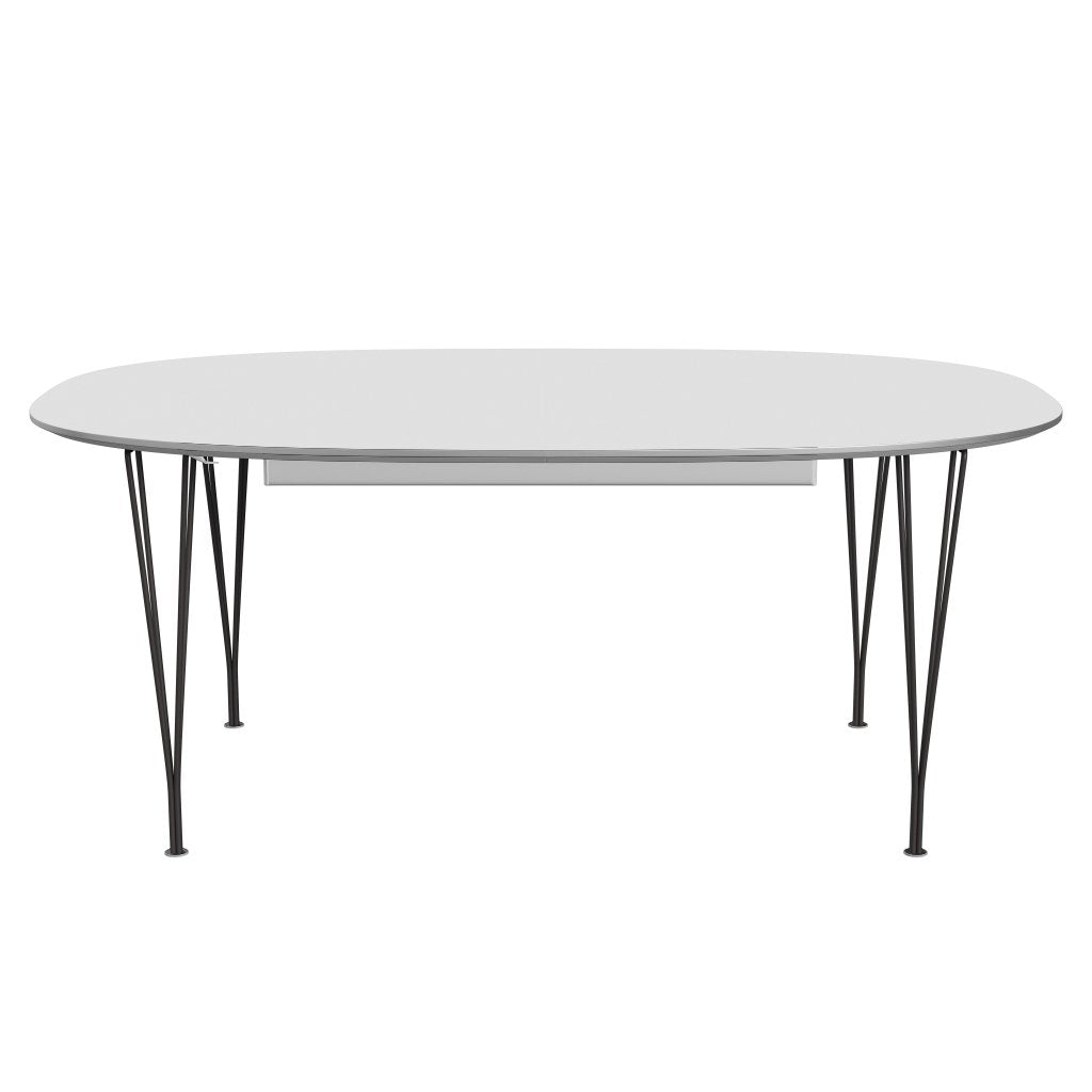 [product_category]-Fritz Hansen Superellipse Extendable Table Warm Graphite/White Fenix Laminates, 300x120 Cm-Fritz Hansen-B619-FXWHL-SPAL-WARGRA-FRI-1