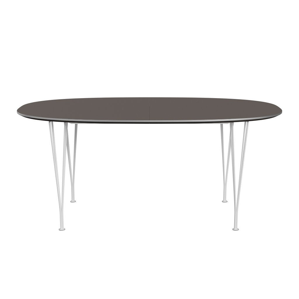 [product_category]-Fritz Hansen Superellipse Extendable Table White/Grey Fenix Laminates, 270x100 Cm-Fritz Hansen-B620-FXGRL-SPAL-DRWH-FRI-1