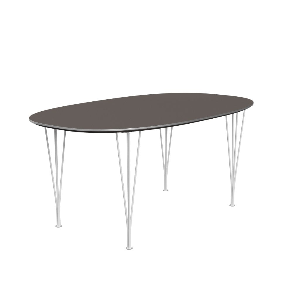 [product_category]-Fritz Hansen Superellipse Extendable Table White/Grey Fenix Laminates, 270x100 Cm-Fritz Hansen-B620-FXGRL-SPAL-DRWH-FRI-2