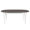 Fritz Hansen Superellipse Rozšiřitelná tabulka bílá/šedá lamináty Fenix, 300x120 cm