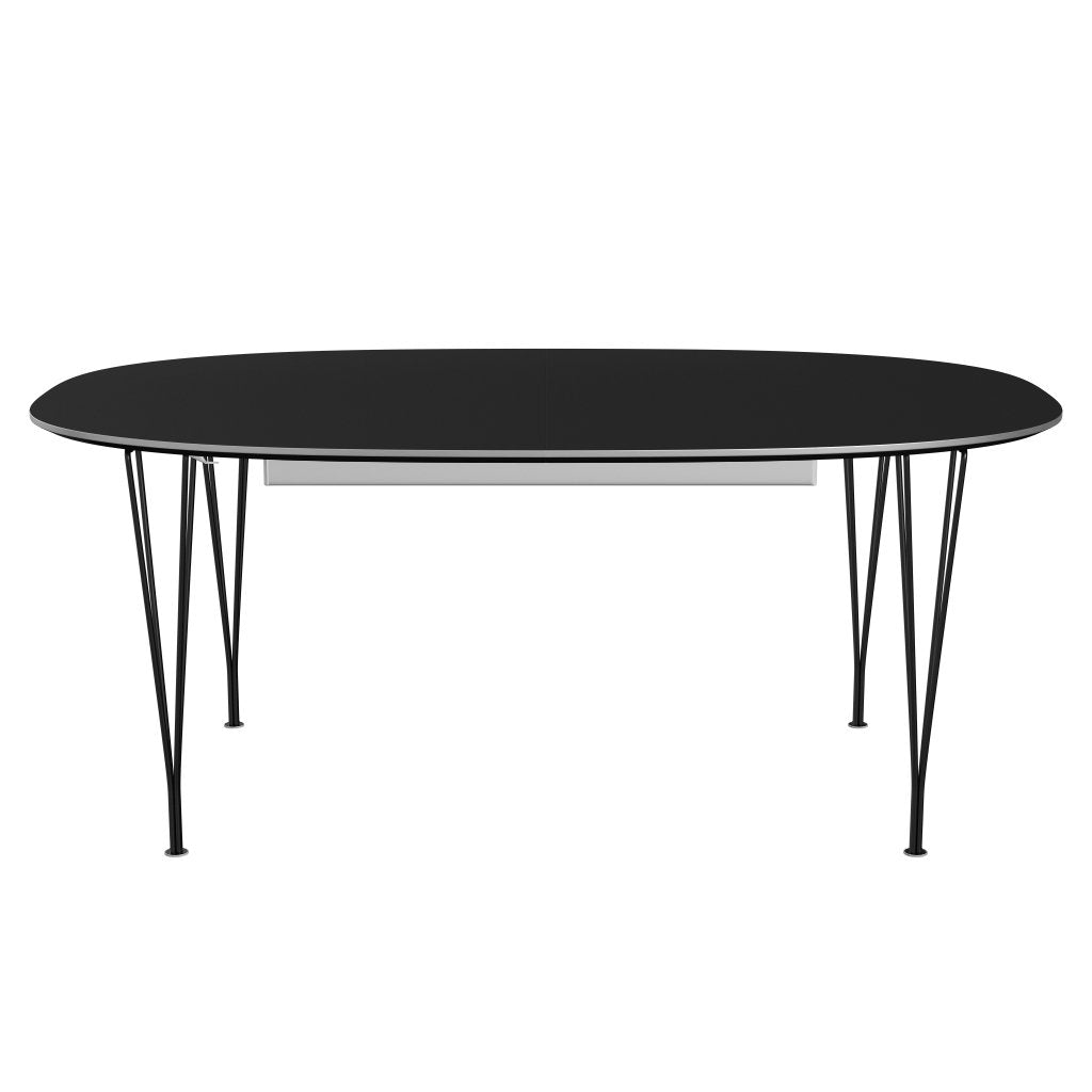 [product_category]-Fritz Hansen Superellipse Extending Table Black/Black Fenix Laminate, 300x120 Cm-Fritz Hansen-B619-FXBLL-SPAL-DRBL-FRI-1