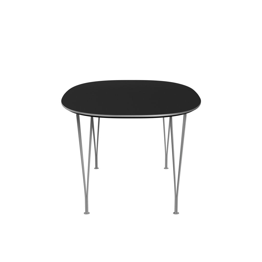 [product_category]-Fritz Hansen Superellipse Extending Table Grey Powder Coated/Black Fenix Laminates, 270x100 Cm-Fritz Hansen-B620-FXBLL-SPAL-GRBA-FRI-3