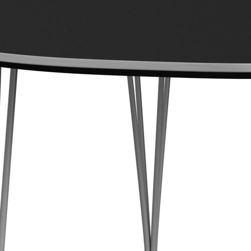 [product_category]-Fritz Hansen Superellipse Extending Table Grey Powder Coated/Black Fenix Laminates, 270x100 Cm-Fritz Hansen-B620-FXBLL-SPAL-GRBA-FRI-4