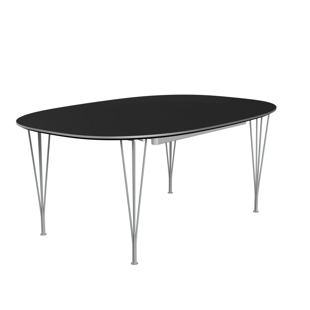 [product_category]-Fritz Hansen Superellipse Extending Table Nine Grey/Black Fenix Laminate, 300x120 Cm-Fritz Hansen-B619-FXBLL-SPAL-DRNIGR-FRI-2