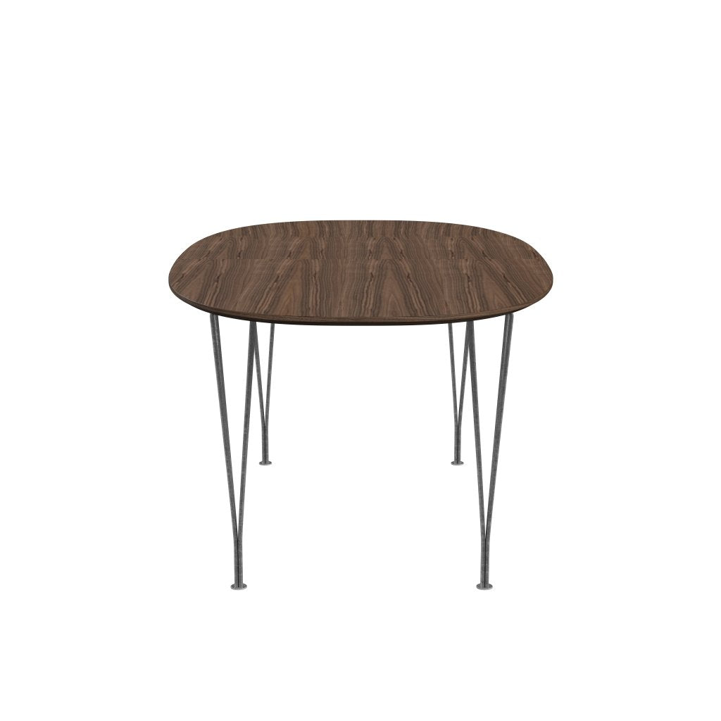 [product_category]-Fritz Hansen Superellipse Extending Table Silver Grey/Walnut Veneer With Walnut Table Edge, 270x100 Cm-Fritz Hansen-B620-WAL001-WAL001-SIGREY-FRI-3